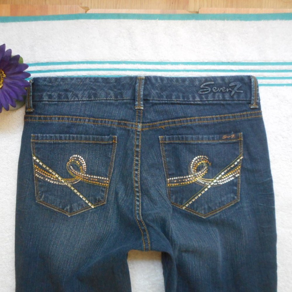 Seven7 Jeans Boot Cut Denim Size 6 - Picture 8 of 12